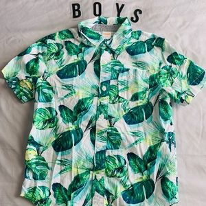 boys tropical button down